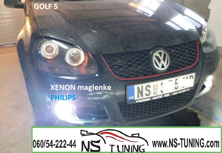 golf 5 maglenke xenon sijalice hb4 ugradnja novi sad tuning